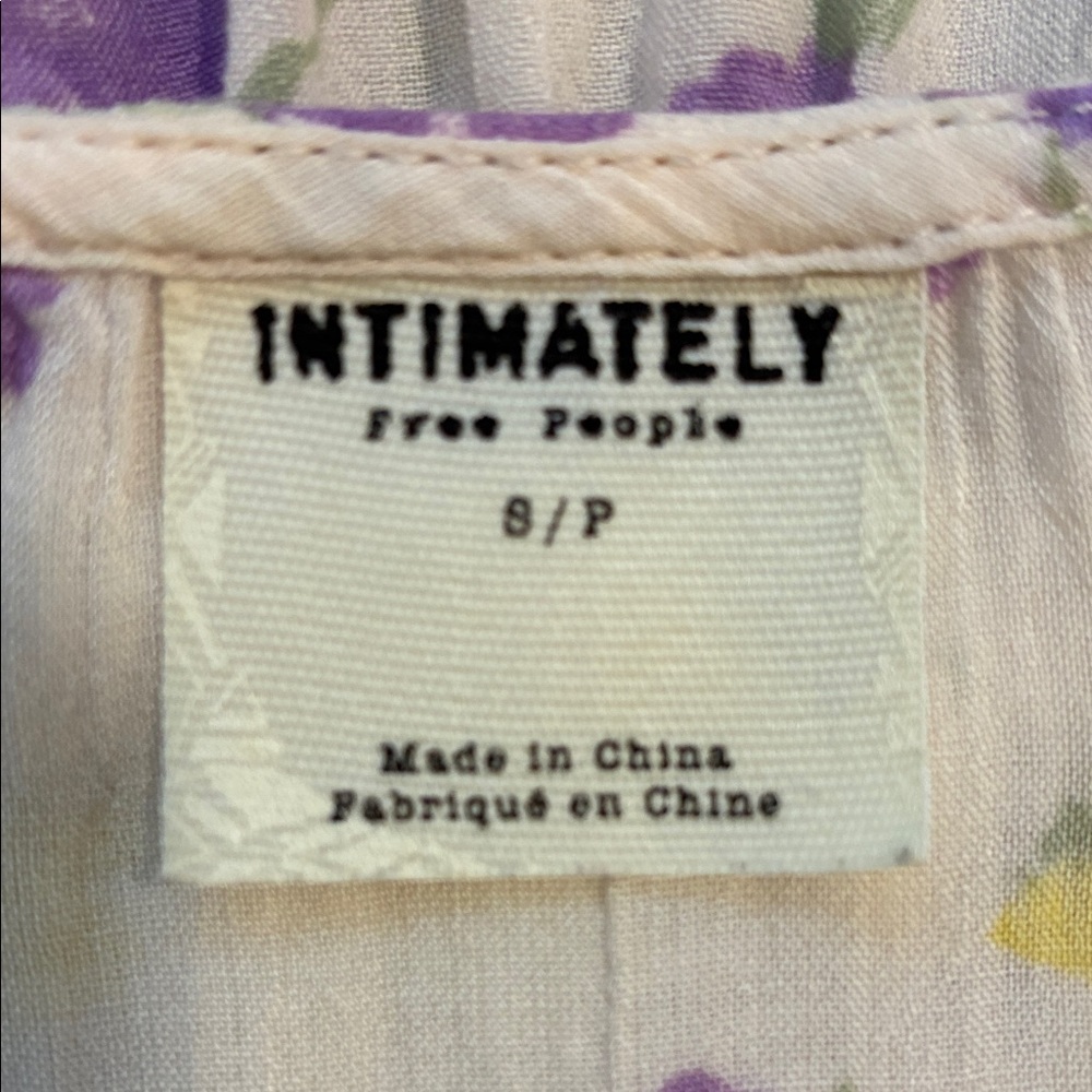 Chic Floral Camisole - Cream, Yellow, Purple - Picture 8 of 11